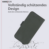 HANS/SON iPhone 15 Pro Handyhülle mit Klappfunktion | Dünne Echtlederhülle mit MagSafe Funktion und herausnehmbarer Einzel-Hülle