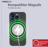 HANS/SON iPhone 15 Pro Handyhülle mit Klappfunktion | Dünne Echtlederhülle mit MagSafe Funktion und herausnehmbarer Einzel-Hülle