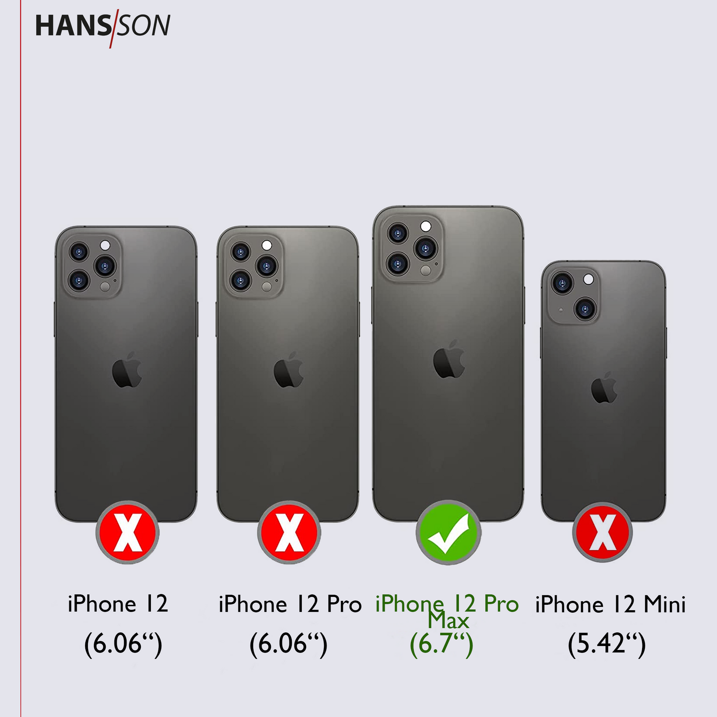 HANS/SON iPhone 12 Pro Max Handyhülle mit Klappfunktion | Dünne Echtlederhülle mit MagSafe Funktion und herausnehmbarer Einzel-Hülle