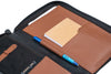 Business-Organizer | Edles Echt-Leder-Case mit 2 Fächern, Platz für A5 Block oder Tablet und wichtige Utensilien, ideal für unterwegs | HANS/SON